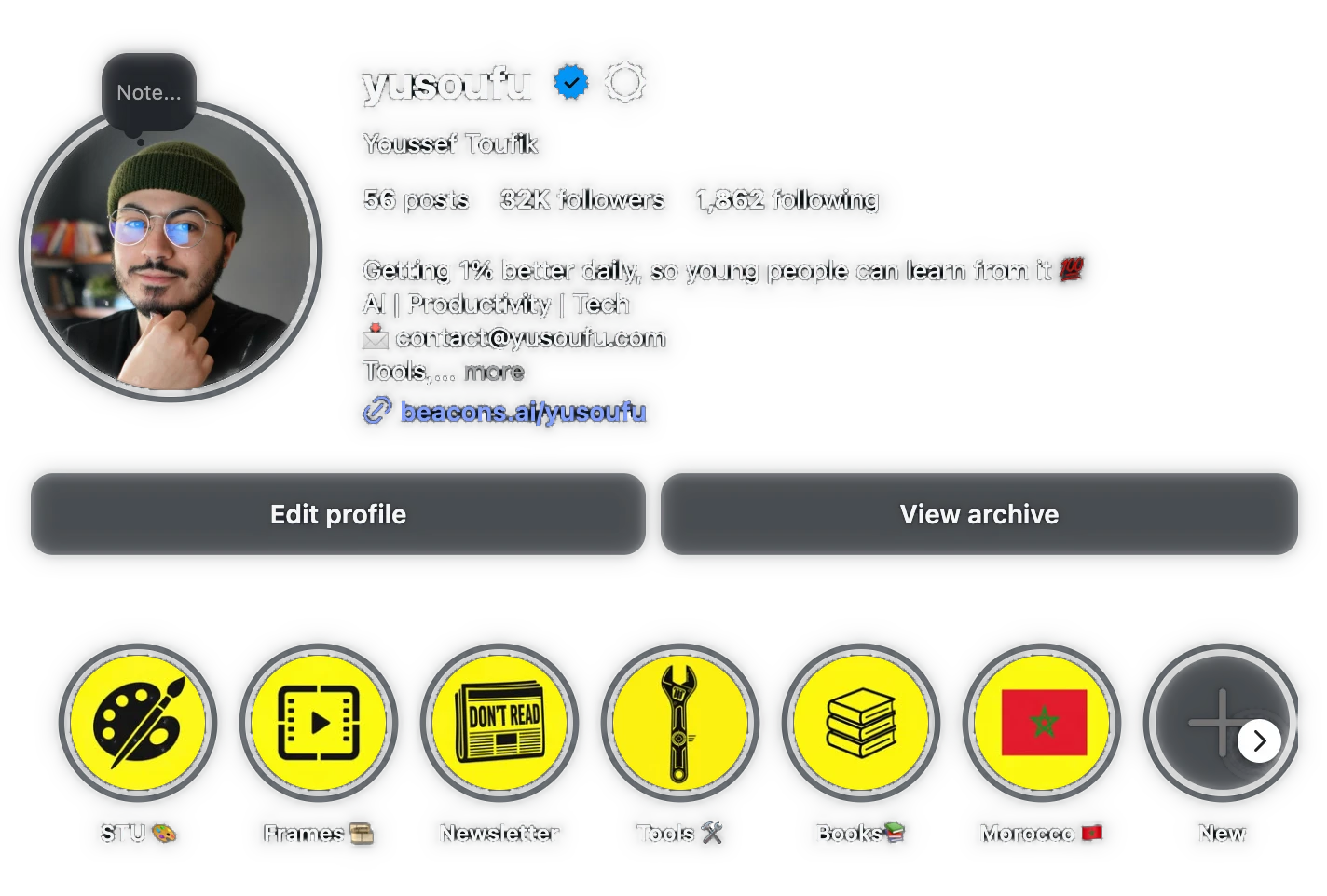 @yusoufu on Instagram, 32K followers